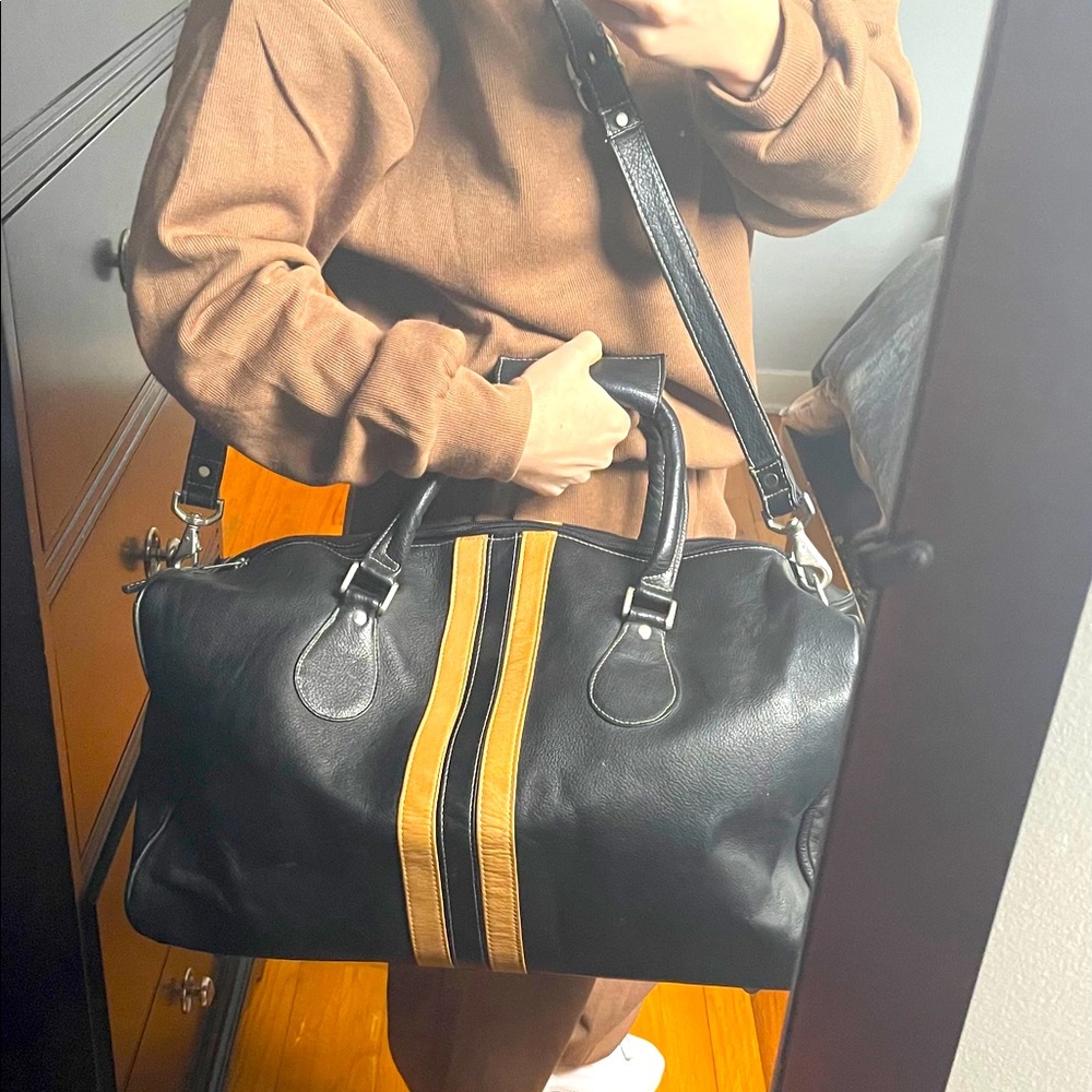 Leather Weekender
